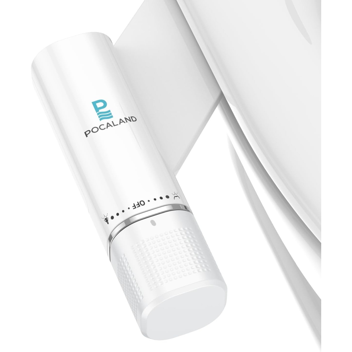 POCALAND Bidet Attachment, Ultra-Slim Bidet for Toilet, Toilet Seat Attachment with Retractable Nozzle, Non-Electric, Adjustable Water Pressure (Blue & White)